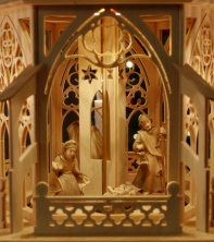 Krippenfiguren aus dem Gr&ouml;dnertal