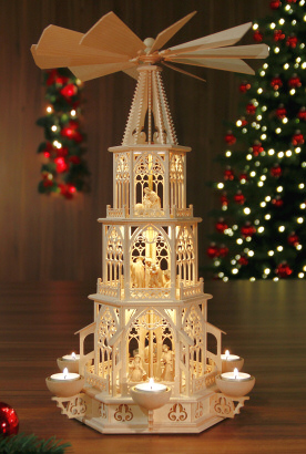 Original Tilgner Weihnachtspyramide  Erzgebirge